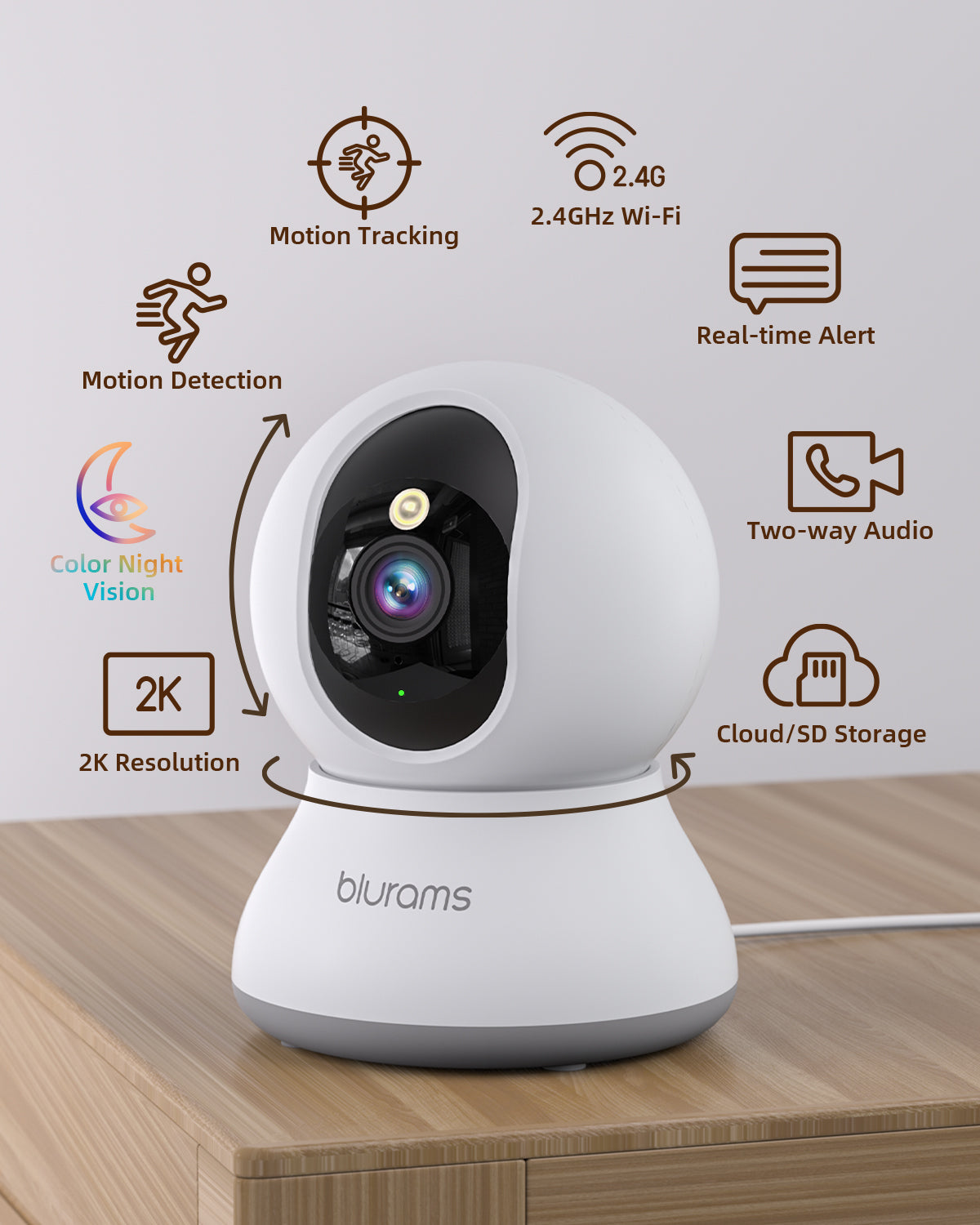 2K Pet Camera with Phone App
