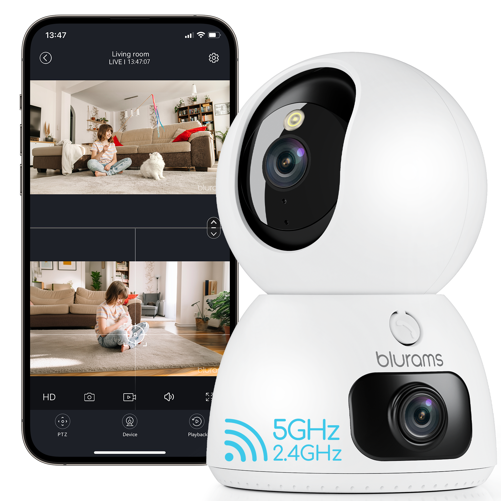 2K FHD Dual Lens Camera